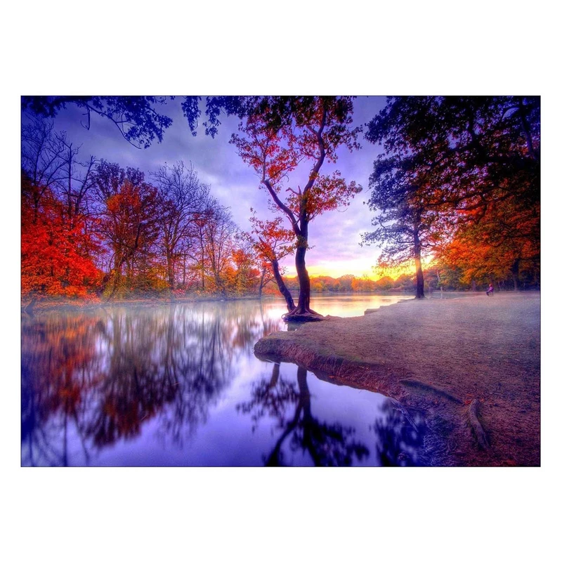 تابلو شاسی ونسونی طرح Colorful Peace سایز 70 × 50 سانتی متر