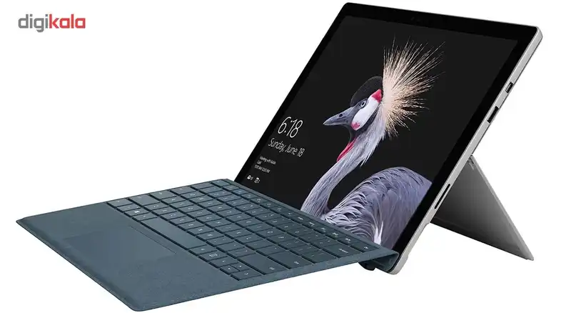 تبلت مایکروسافت مدل Surface Pro 2017 - B به همراه کیبورد سیگنیچر آبی کبالت و کیف Golden Guard - ظرفیت 128 گیگابایت