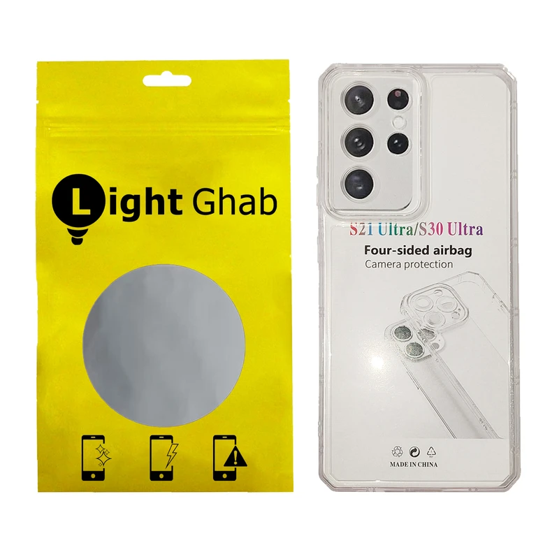  کاور لایت قاب مدل ژله ای مناسب برای گوشی موبایل سامسونگ Galaxy S21 Ultra