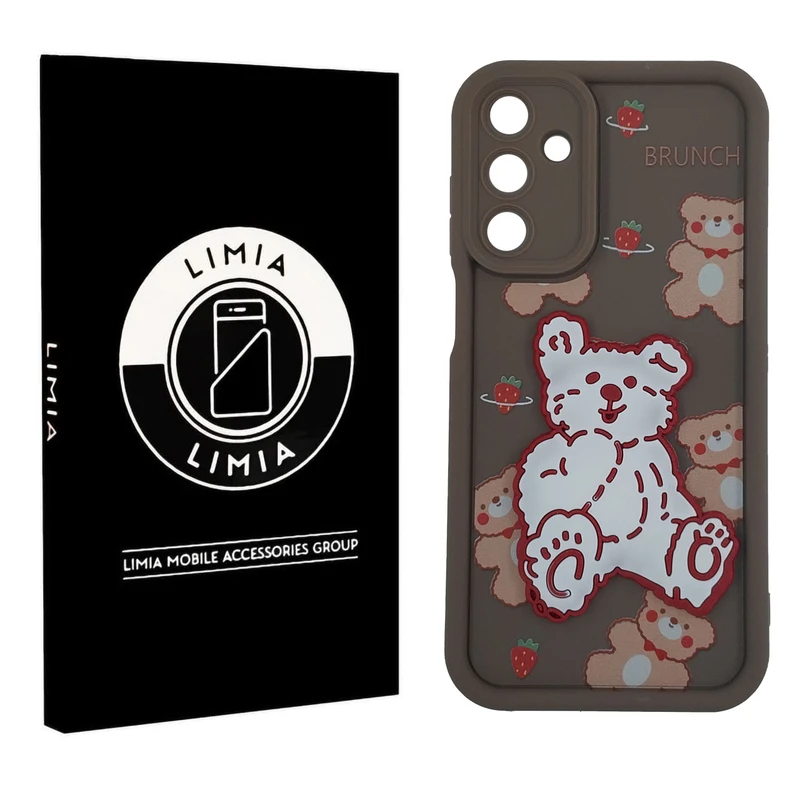 کاور لیمیا مدل سولید لنزدار طرح عروسکی برجسته مناسب برای گوشی موبایل سامسونگ Galaxy A15