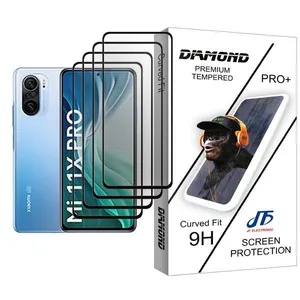 JF Diamond Glass MIX004 Screen Protector For Xiaomi Mi 11X Pro Pack Of 4