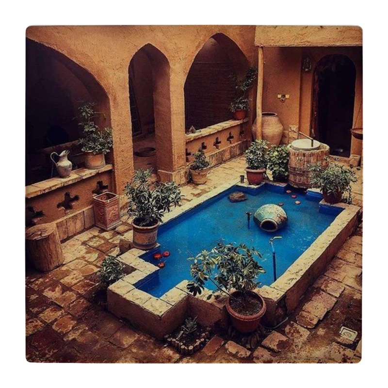  زیر لیوانی  طرح حوض و حیاط ایرانی کد    4861185_3780