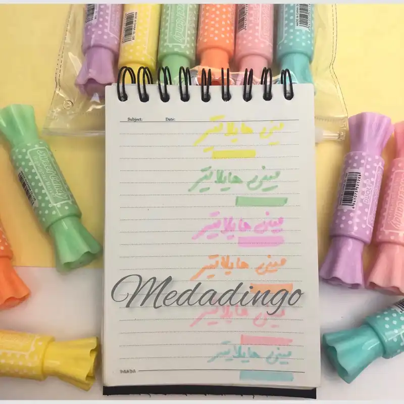 ماژیک علامت گذار طرح شکلات کد c41 بسته 6 عددی