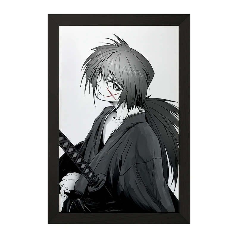 تابلو خندالو مدل انیمه رورونی کنشین کد 34901