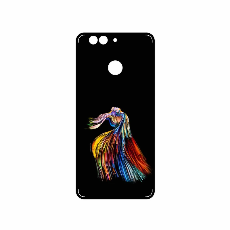 برچسب پوششی ماهوت مدل Rainbow Hair Digital Art مناسب برای گوشی موبایل هوآوی Nova 2 Plus