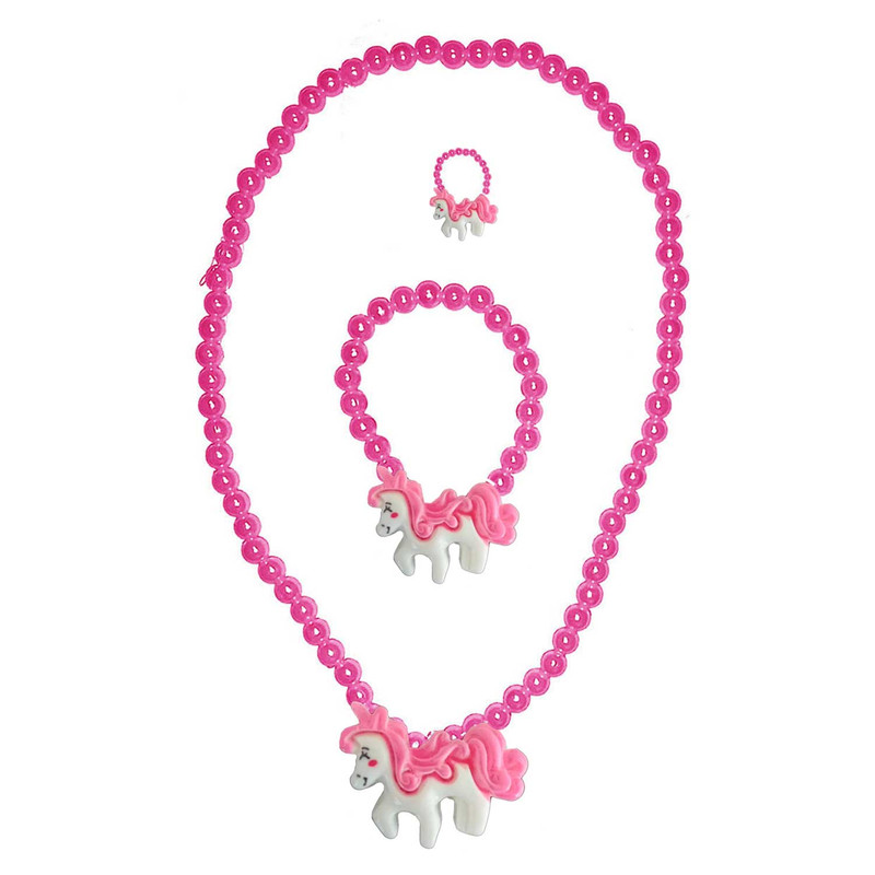 نیم ست دخترانه مدل اسب تک شاخ کد Poni-pink-77001 نیم ست دخترانه مدل اسب تک شاخ کد Poni-pink-77001