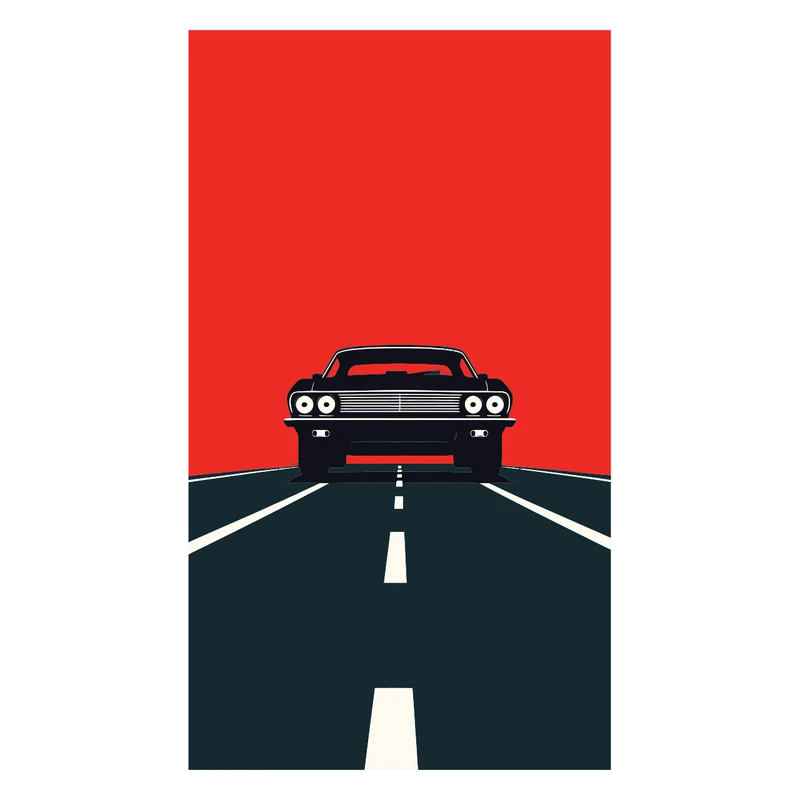 برچسب لپ تاپ پویا مارکت طرح جاده کد 3969