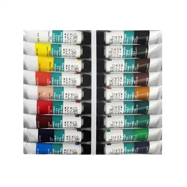 رنگ اکریلیک وینزور اند نیوتن مدل W18 حجم 12 میلی‌لیتر بسته 18 عددی