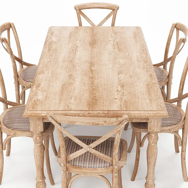 میز و صندلی ناهارخوری 6 نفره مدل لهستانی