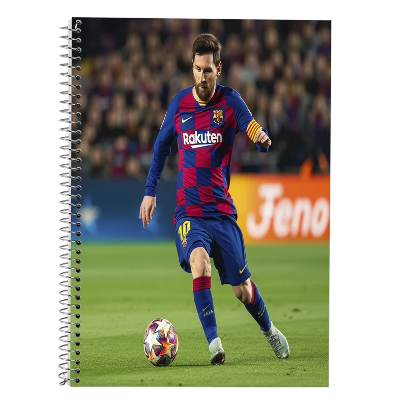 دفتر زبان 50 برگ مدوپد مدل سه خط طرح مسی messi کد DF14068