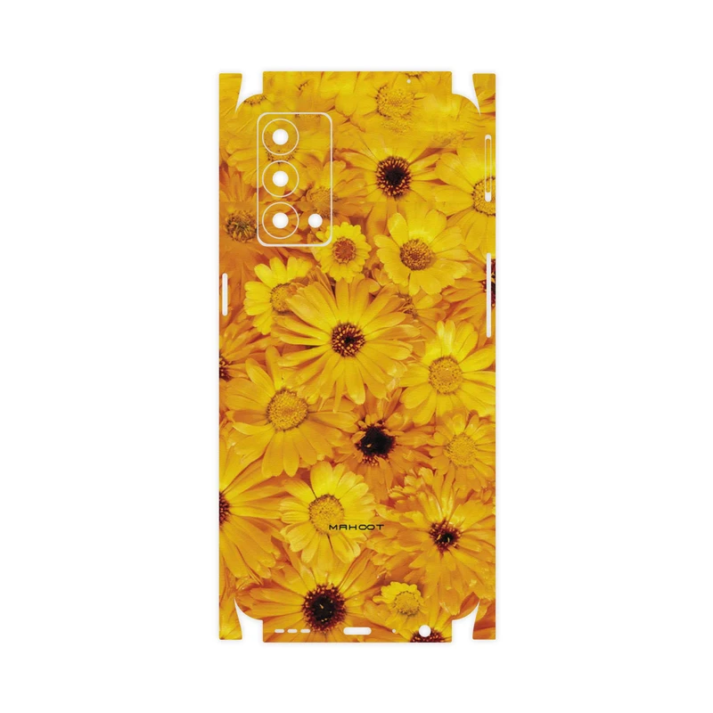 برچسب پوششی ماهوت مدل Yellow-Flower-FullSkin مناسب برای گوشی موبایل ریلمی GT Master