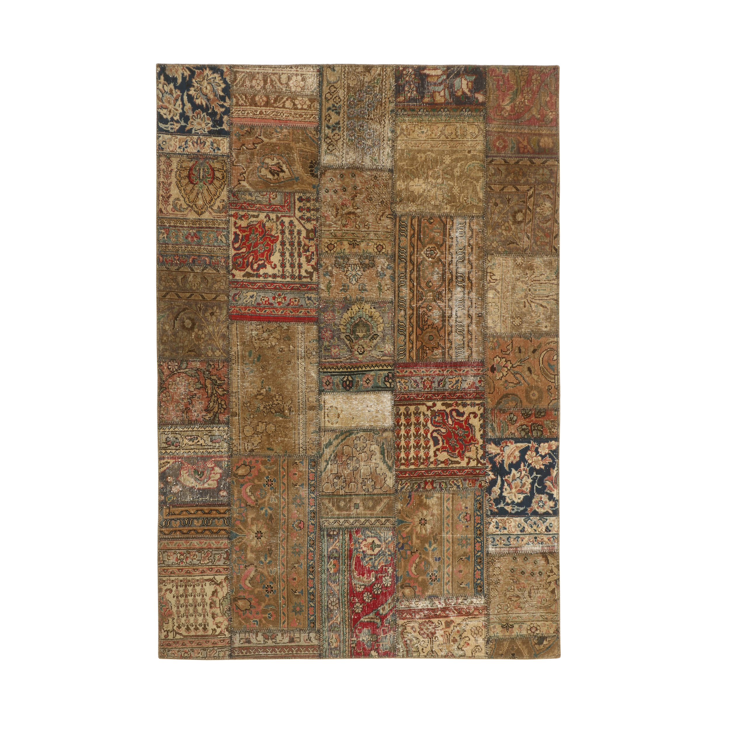  کلاژ فرش دستبافت سه متری مدل تکه دوزی کد 540978