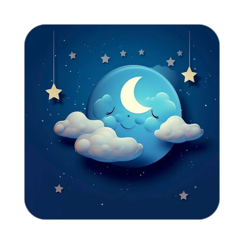 زیر لیوانی کاکتی طرح ماه و ستاره مدل mp52811