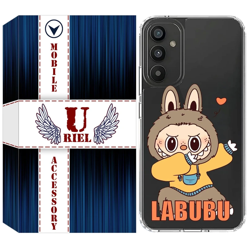 کاور یوریل مدل Clear کد 104 طرح لبوبو Labubu مناسب برای گوشی  موبایل سامسونگ Galaxy S25 FE