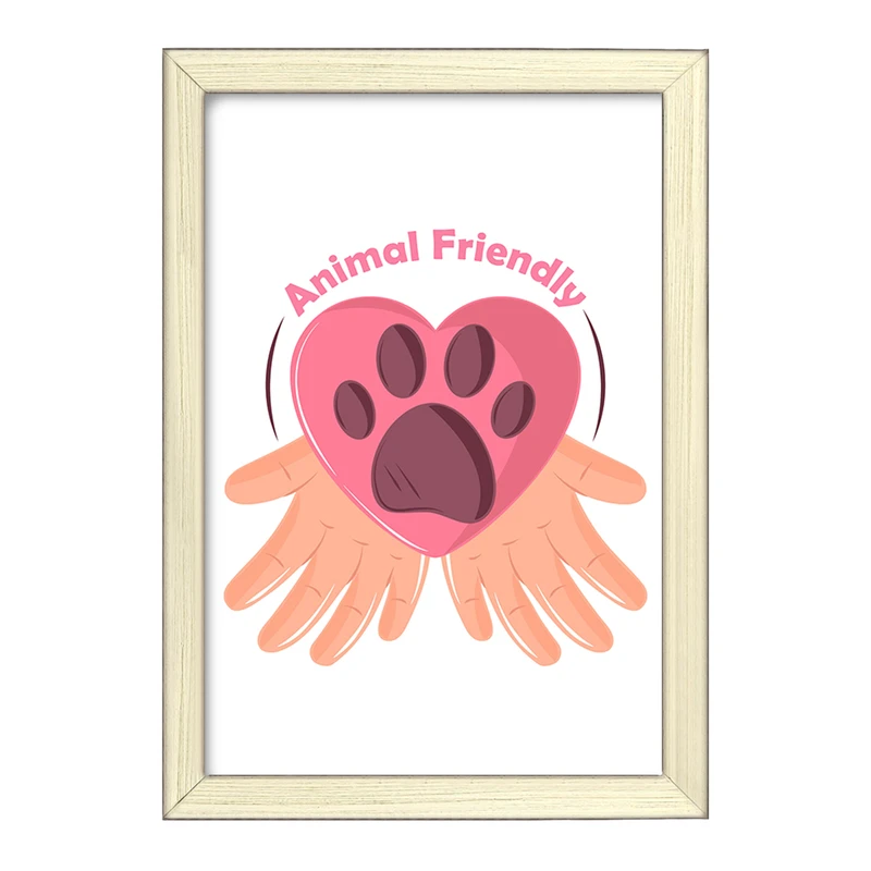 تابلو خندالو طرح حمایت از حیوانات کد 27343