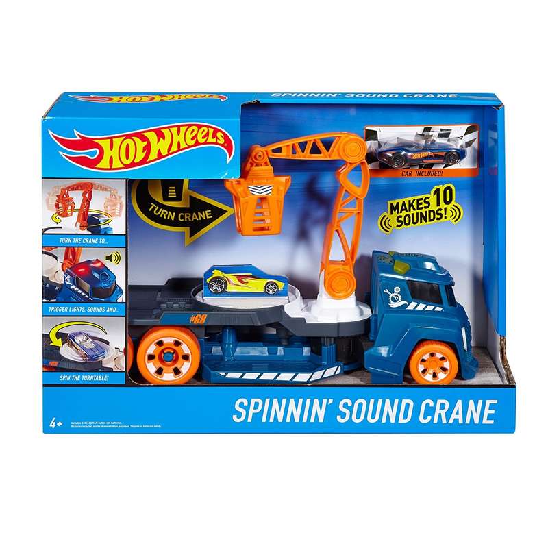 ماشین بازی هات ویلز مدل Spinnin Sound Crane کد DJC69 / DJC70 مجموعه 2 عددی