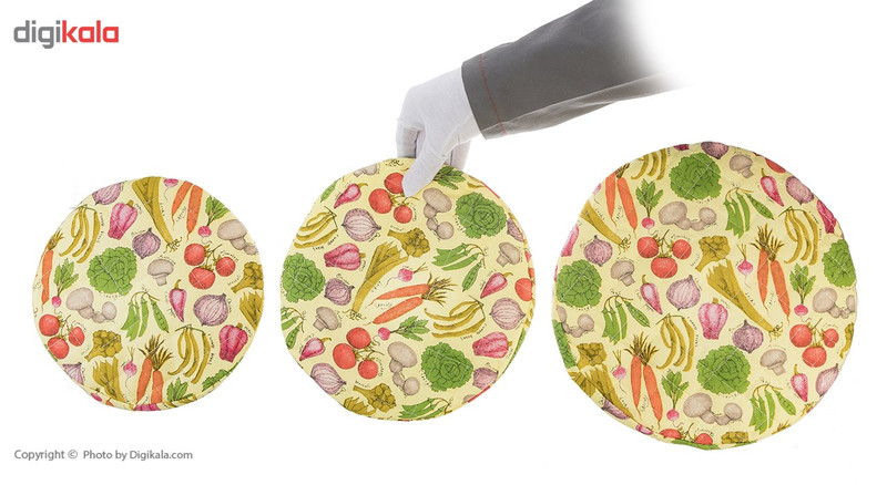 دم کنی رزین تاژ مدل Vegetables بسته 3 عددی دم کنی رزین تاژ مدل Vegetables بسته 3 عددی