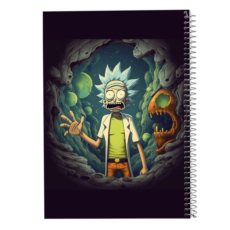 دفتر مشق 50 برگ مدوپد مدل ریک اند مورتی rick&morty کد DF10799
