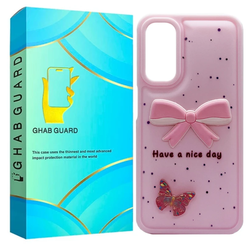 کاور قاب گارد مدل فانتزی دخترانه طرح پروانه مناسب برای گوشی موبایل سامسونگ Galaxy A14 / A14 5G