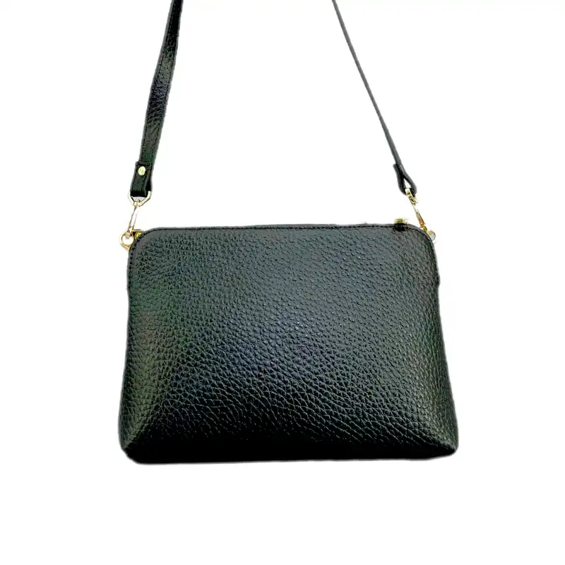 کیف دوشی زنانه مدل چرم طبیعی کد 513 طرح فلوتر