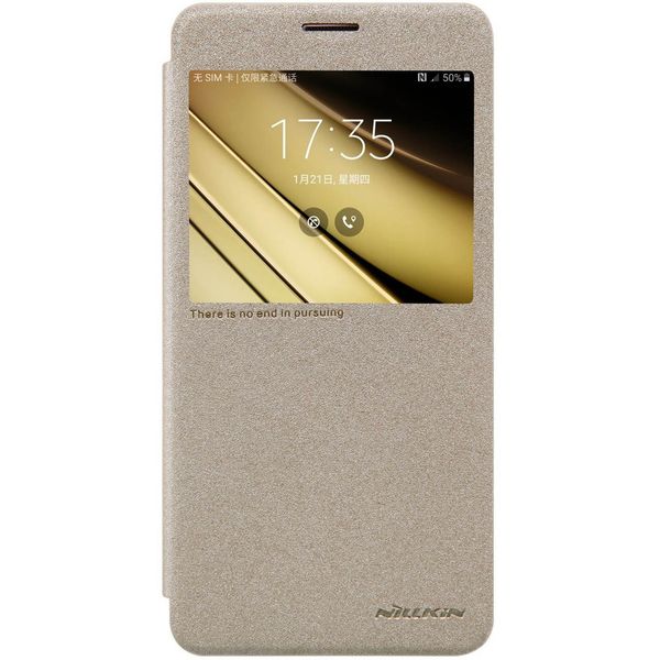 کیف کلاسوری نیلکین مدل New Leather Sparkle مناسب برای گوشی موبایل سامسونگ Galaxy C7 کیف کلاسوری نیلکین مدل New Leather Sparkle مناسب برای گوشی موبایل سامسونگ Galaxy C7