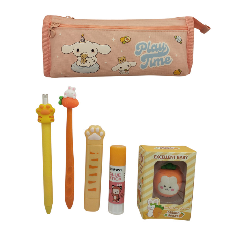 بسته لوازم تحریر مدل خرگوش مجموعه 6 عددی