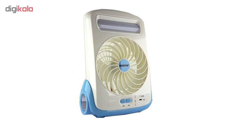 پنکه و چراغ اضطراری جی پاس مدل GF9618