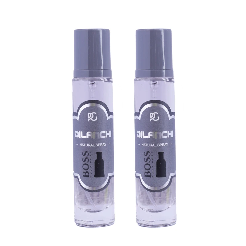 عطر جیبی مردانه دیلانچی مدل هوگو بوس با رایحه معتدل حجم ۳۰ میلی‌لیتر مجموعه ۲ عددی