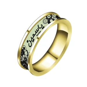 انگشتر ناکسیگو مدل شب تاب طرح یاسمین کد RT14961