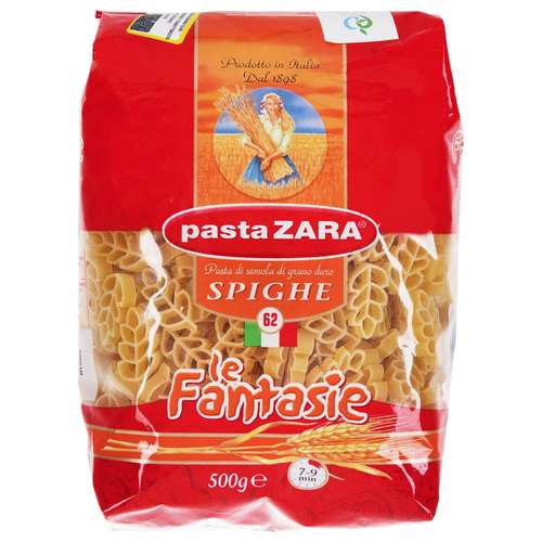 پاستا پاستا زارا مدل Spighe مقدار 500 گرمی