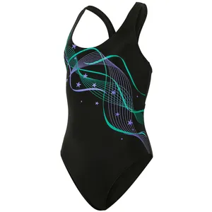 مایو دخترانه آکوا اسفیر مدل Exie Black Turquoise