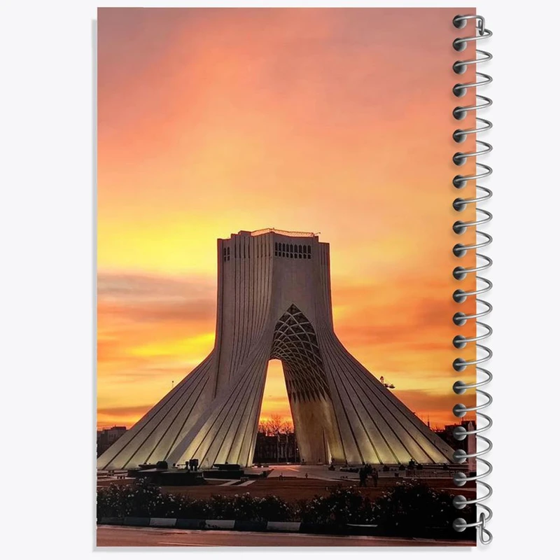 دفتر شطرنجی 50 برگ خندالو طرح تهران کد 8601