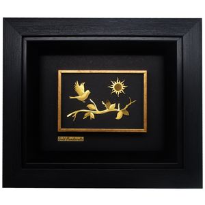 تابلو طلا کوب زرکات طرح تابستان مدل F148