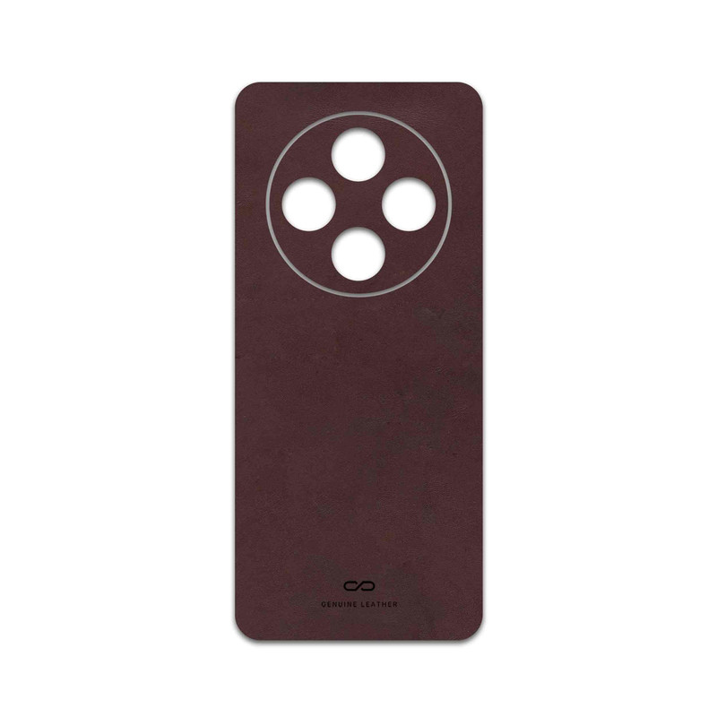 برچسب پوششی ماهوت مدل Matte-Dark-Brown-Leather مناسب برای گوشی موبایل شیائومی Poco C75
