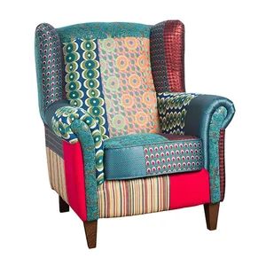 مبل یک نفره دزیگوال مدل Patchwork Jacquard Armchair