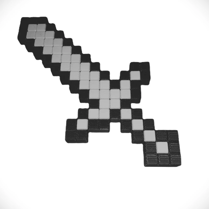 فیگور طرح ماینکرافت مدل Nova Art Pixel Sword طول 12 سانتی‌متر