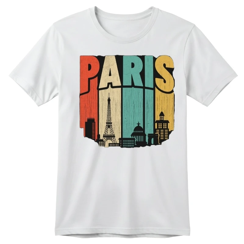 تی‌شرت آستین کوتاه بچگانه مدل پاریس کد p2 