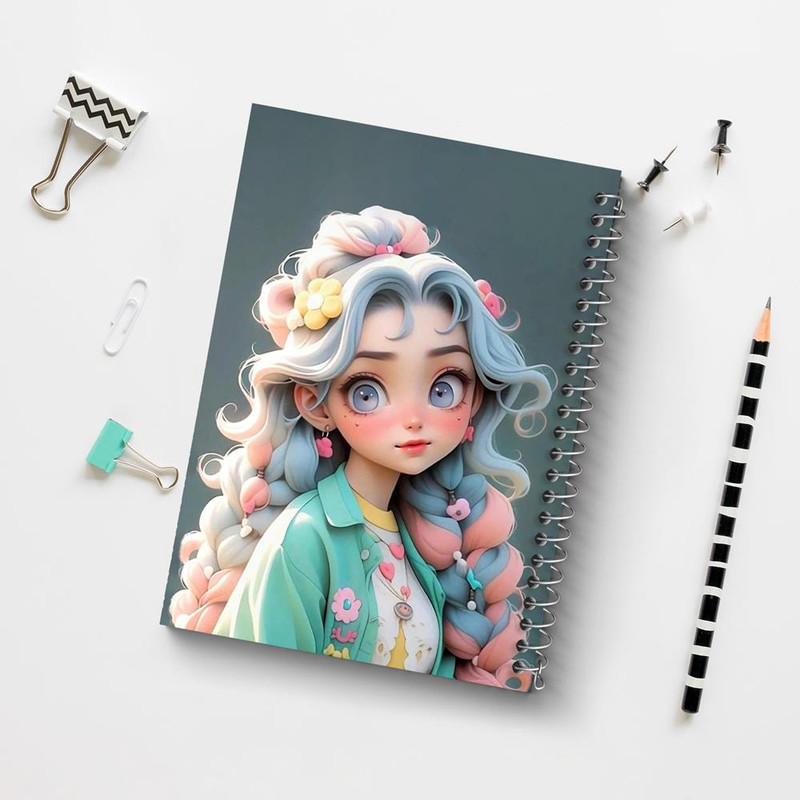 دفتر مشق 50 برگ خندالو مدل دخترانه کد 28820