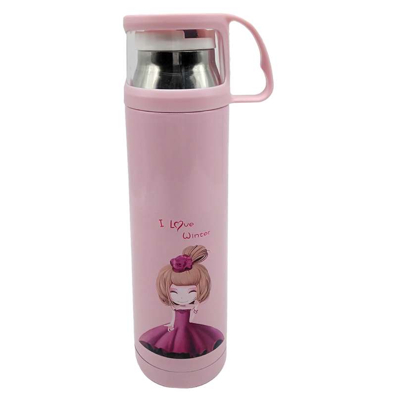 فلاسک کیدتونز طرح دختر کد KKF-097 ظرفیت 500 میلی لیتر