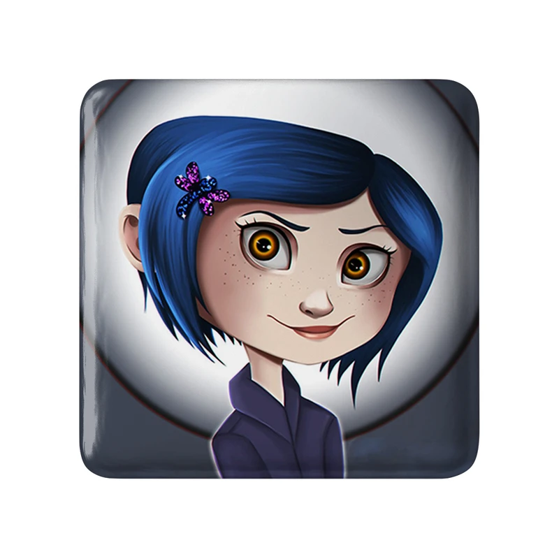مگنت خندالو طرح کورالاین Coraline  مدل مربعی کد 20777