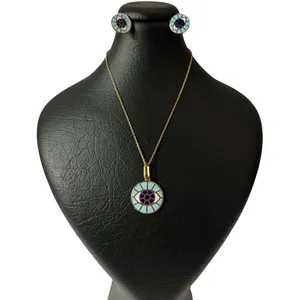 نیم ست طلا 18 عیار زنانه مدل FL 02286