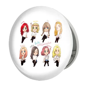 آینه جیبی خندالو طرح گروه گرلز جنریشن Girls Generation مدل تاشو کد 21775 