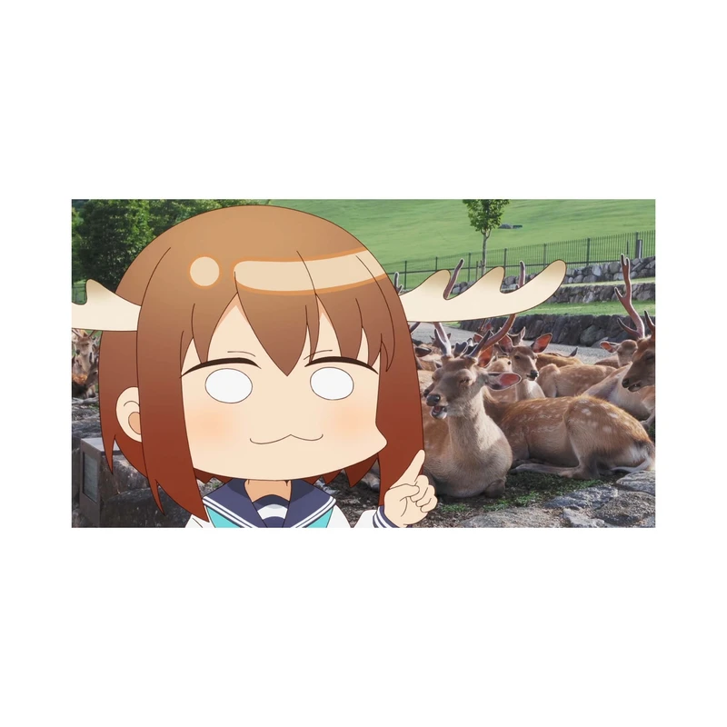 استیکر لپ تاپ و موبایل مدل انیمه طرح نوکوتان دوست گوزن من نوکو شیکانوکو My Deer Friend Nokotan Noko Shikanoko کد 3657