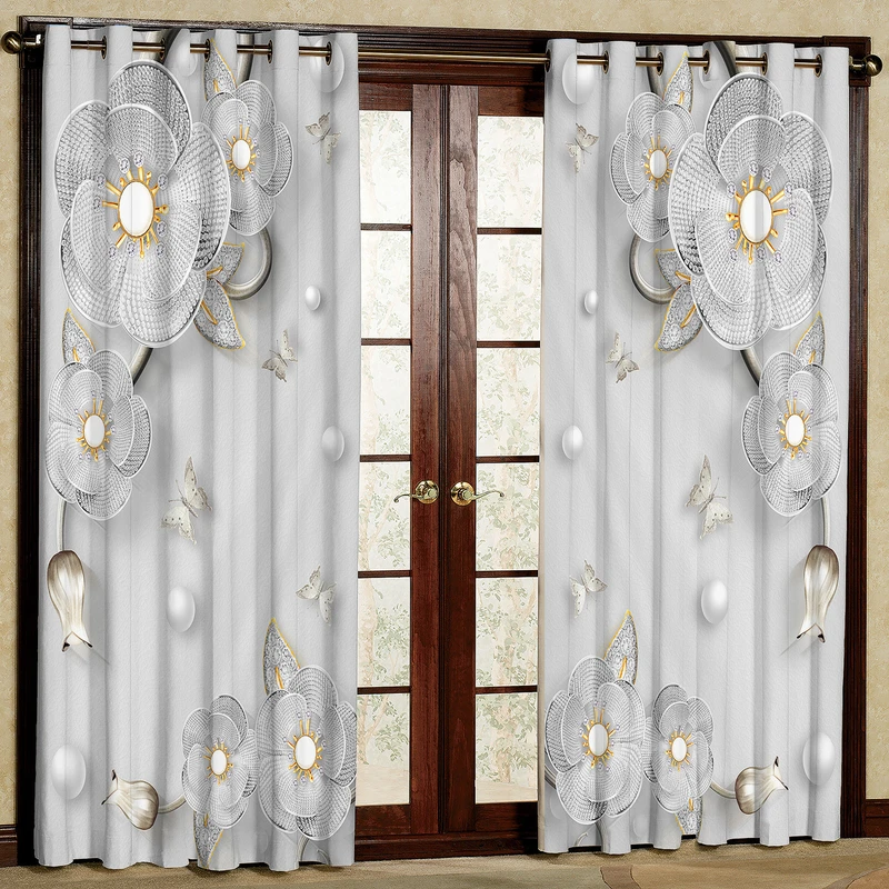 پرده مدل گل مخمل پانچی کد 4577 سایز 200x140 سانتی متر