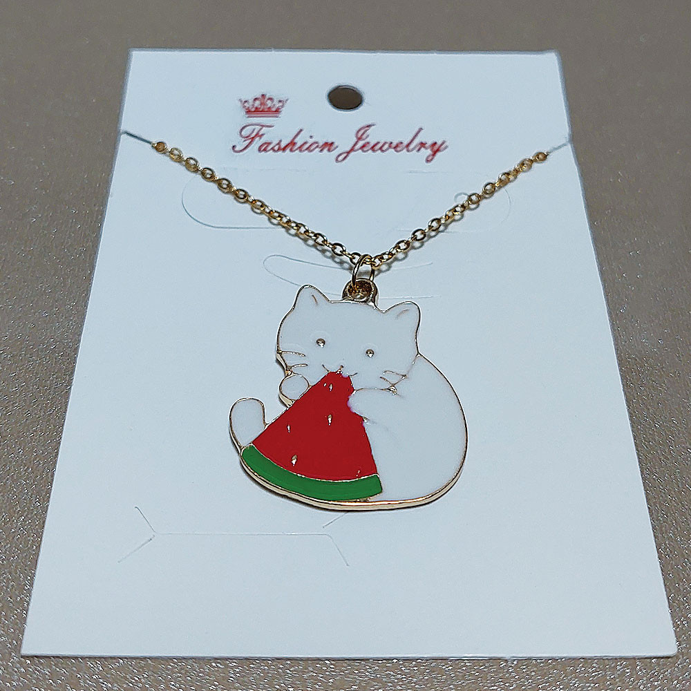 گردنبند دخترانه مدل گربه کد PS018
