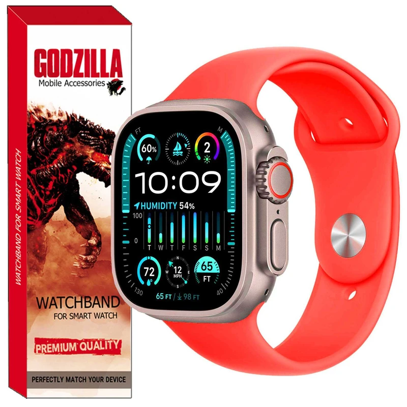 بند گودزیلا مدل SILICONE مناسب برای ساعت هوشمند اسمارت واچ HK9 Pro / HK8 Pro / HK9 Pro Plus