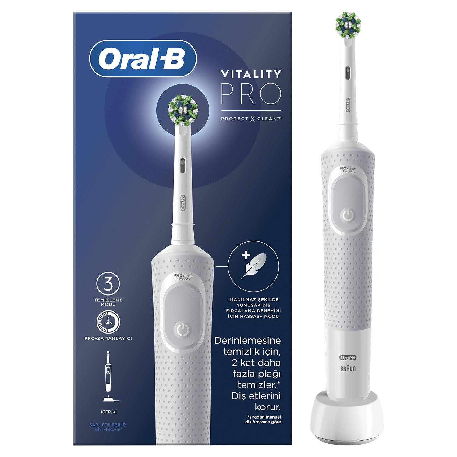 مسواک برقی اورال-بی مدل Vitality Pro Protect X Clean مسواک برقی اورال-بی مدل Vitality Pro Protect X Clean