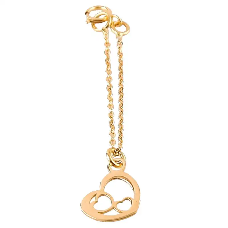 آویز ساعت طلا 18 عیار اسنوگلد کد 15002