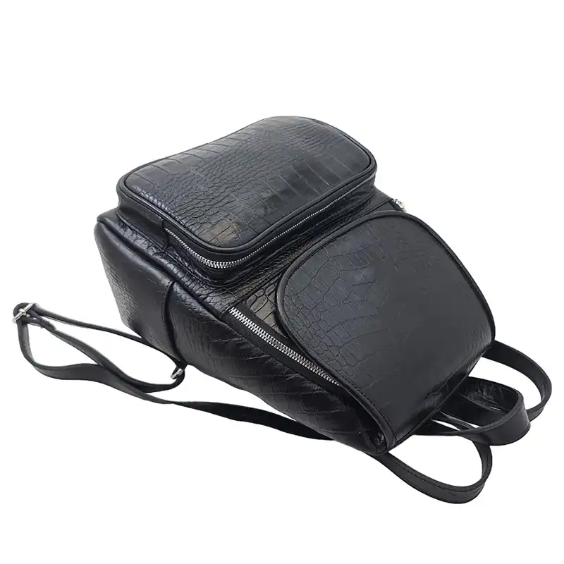 کوله پشتی زنانه مدل چرم طبیعی گاوی کد B-423