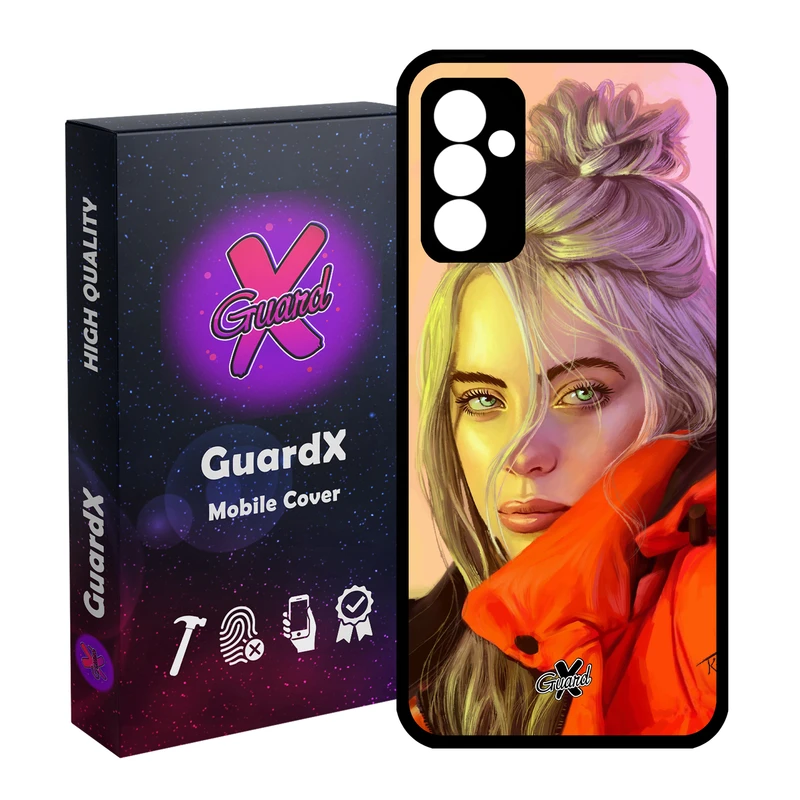 کاور گارد ایکس طرح Billie Eilish مدل Glass10217 مناسب برای گوشی موبایل سامسونگ Galaxy A54 / A54 5G